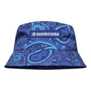 Paisley Bucket Hat Navy Khaki