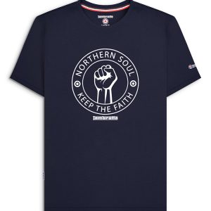 Northern Soul Tshirt Navy White