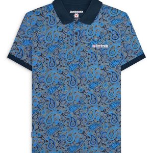 Paisley Polo Navy Khaki